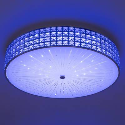 Citilux Портал CL32410G1 LED RGB Люстра хрустальная с пультом Хром