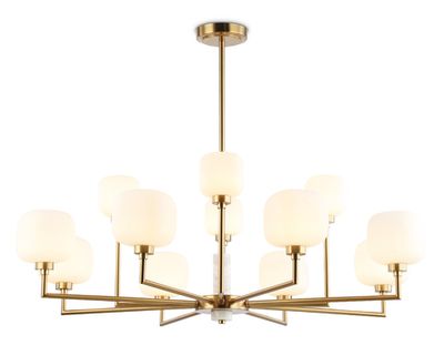 Светильник на штанге LH53019/12 BS/FR латунь/белый матовый G9*12 max 40W D910*680