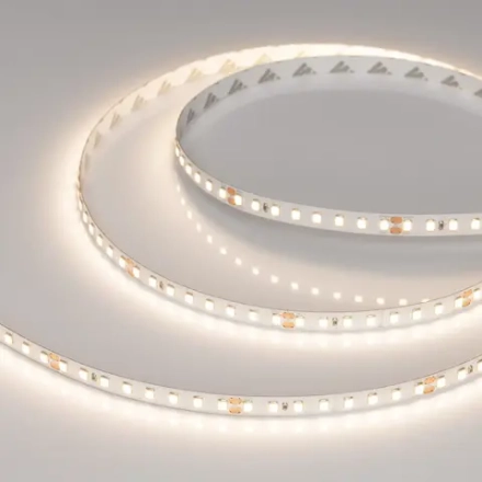 Лента RT-A128-8mm 24V Warm3500 (10 W/m, IP20, 5m) (Arlight, высок.эфф.150 лм/Вт)