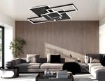 Светильник светодиодный потолочный FA1032/5 BK черный 95W 3000K-6400K 705*500*95 (ПДУ ИК)