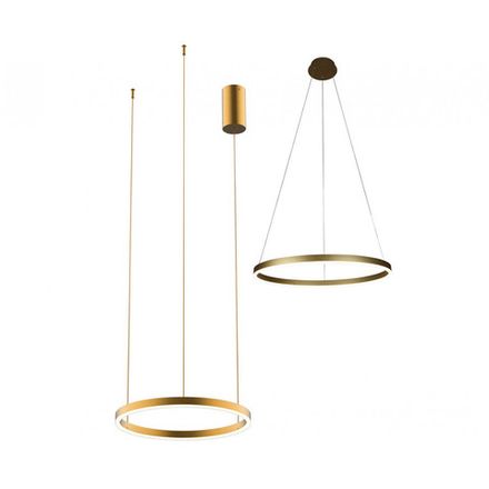 08212,33P(3000K) Подвес Тор матовое золото d40 h150 Led 24W (3000K) 2 типа крепления