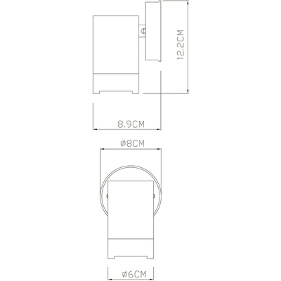 Фасадный светильник Arte Lamp ATLAS A3503AL-1BK, 1хGU10
