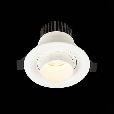 ST701.538.07 Св-к встр. Zoom Белый LED 1*7W 3000K 560Lm Ra 15°-60° IP20 D90xH65 170-240V
