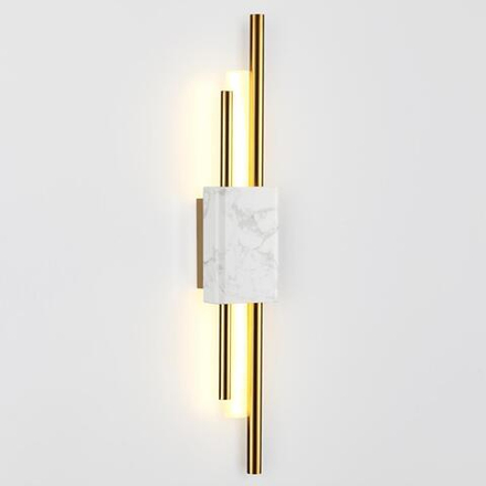 4359/10WL MIDCENT ODL23 175 белый мрамор/золотистый металл Настенный светильник IP20 LED 10W 655Лм 3000K MARMI