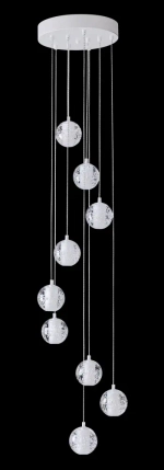 Светильник подвесной Crystal Lux GASPAR SP9 D300 WHITE 1870/309