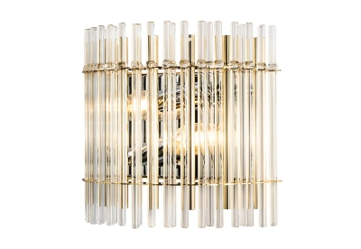 Бра Crystal Lux AURELIO AP2 GOLD+CHROME/TRANSPARENT 0210/402