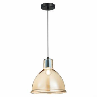 SLE114723-01 Люстра подвесная Черный/Янтарный E27 1*60W