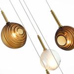 SL1183.543.06 Светильник подвесной ST-Luce Латунь/Черный, Белый G4 6*5W