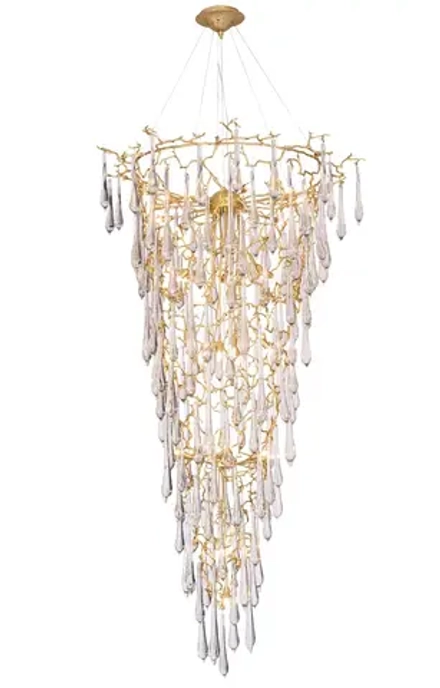 Люстра Crystal Lux REINA SP34 D1200 GOLD PEARL 3580/334