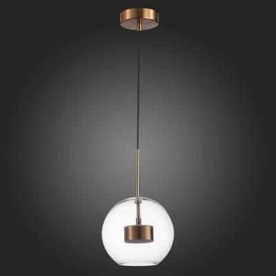 SL1133.233.01 Светильник подвесной ST-Luce Латунь/Прозрачный LED 1*14W 3000K
