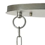 712164 Люстра AGAVE 6х40W E27 СЕРЕБРО С ПАТИНОЙ/ПРОЗРАЧНЫЙ Lightstar