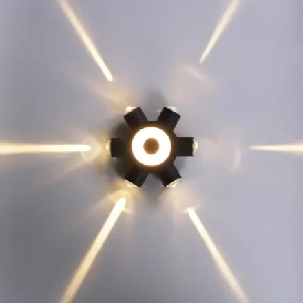 86973-9.2-007U LED2W+6*1W BK светильник настенный Reluce, LED