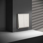 VLS020703 Выключатель встраиваемый VOLTUM S70 для жалюзи 10А, (кашемир). (ТМ Maytoni)