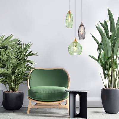 Подвесной светильник 50222/1 зеленый, E27х1