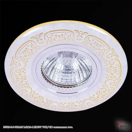 09502-9.0-001MN MR16+LED3W WH/GD светильник точечный Reluce, GU5.3х1