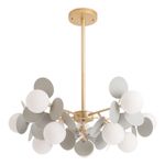 Люстра на штанге Arte Lamp PEACOCK A1369SP-10GY, 10хG9