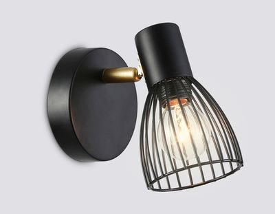 Светильник накладной TR8659 BK/GD черный/золото E14 max 60W 160*100*145