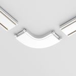 Конектор питания полукруглый Radity белый, TRA084CR-11W. TM Maytoni