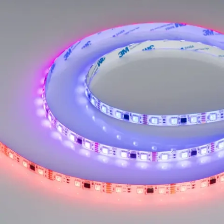 Лента герметичная DMX-SE-B60-10mm 12V RGB-PX3 (14 W/m, IP65, 5060, 5m) (Arlight, -)