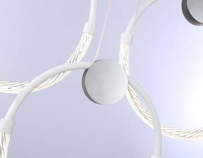 Светильник светодиодный подвесной FL10595/3 WH/CH белый/хром 4200K 34W 630*20*1200 (Без ПДУ)