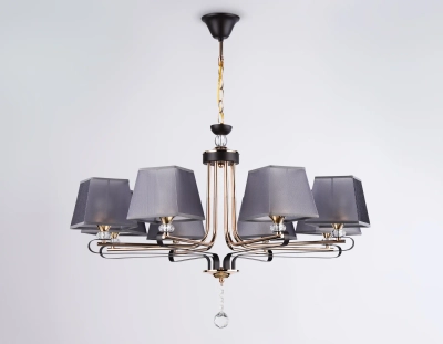 Светильник подвесной TR4618/8 CF/FGD кофе/золото E27/8 max 40W D760*810