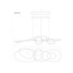 Подвесная люстра Arte Lamp ORACLE A2964SP-75PB, 1хLED