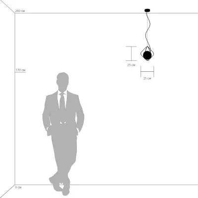 803317 Подвес GLOBO 1х6W(led) G9 ЧЕРНЫЙ Lightstar