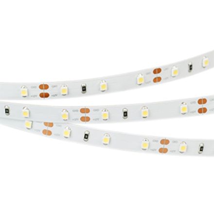 Светодиодная лента RT-A60-8mm 12V Warm3500 (4.8 W/m, IP20, 2835, 5m) (Arlight, Открытый)