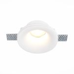 ST254.318.01 Св-к встр. из гипса белый GU10 1*50W  IP20 D120xH50 180-240V Без ламп