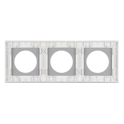 Рамка стеклянная FRM-GLARE-GC-3-WH (Arlight, -)