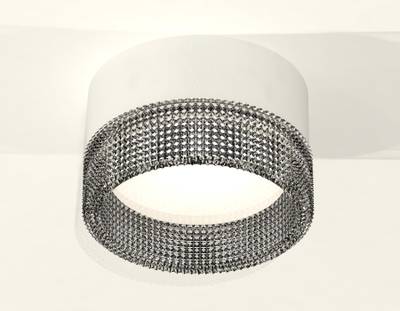 Комплект накладного светильника с композитным хрусталем XS8101031 SWH/BK белый песок/тонированный GX53 (C8101, N8484)