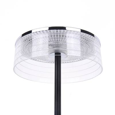 8203/1TL LEDIO LN25 серебро/черный/прозрачный, металл/акрил Настольная лампа LED 7W 400К 220V SATIANA