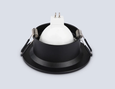 Светильник встраиваемый TN102809 BK черный GU5.3 D90*35