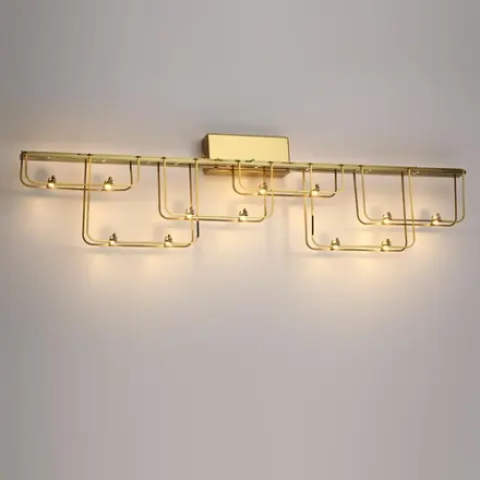 7060/12WL HIGHTECH ODL26 287 светильник нерж/сталь золото IP20 LED 12W 1080Лм 3000K 220V ZAHA