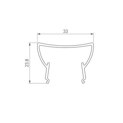 Экран ARH-WIDE-(B)-H20-2000 TPZ Clear-PM (Arlight, Пластик)