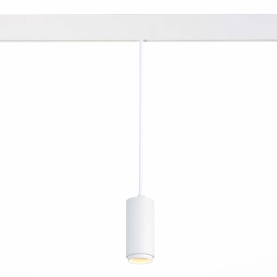 ST357.533.06 Магнитный трековый светильник подвесной ZOOM белый LED 1*6W 3000K 667Lm Ra>80 10-60° IP20 D60xH120 48V