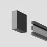 Заглушки для шинопровода Flexity, 2шт., TRA200EC-11B. TM Maytoni