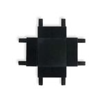 Flat Magnetic Четырёхсторонний соединитель для накладного шинопровода чёрный 85003/00