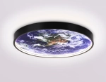 Светильник светодиодный настенно-потолочный FW11133 BK черный 25W LED 3000-6400K D400*38