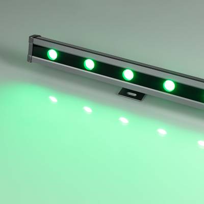Светодиодный прожектор AR-LINE-1000L-48W-24V RGB-Day4000 (Grey, 15x45 deg, DMX512) (Arlight, Закрытый)