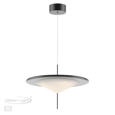 5012/16L L-VISION ODL23 389 черный/белый матовый металл/акрил Подвес LED 16W 3000K STEKA