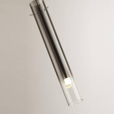 5061/5LA PENDANT ODL24 317 серебристый/дымчатый/металл/стекло Подвес LED 4W 3000K SHINY