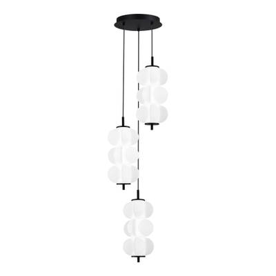 SL6121.403.03 Светильник подвесной ST-Luce Черный/Белый LED 3*8W 3000K