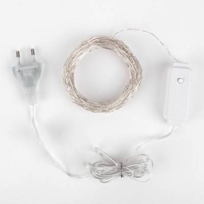 Гирлянда нить "роса" теплый белый 10М IP20 400-009