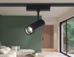 Светильник светодиодный трековый ZOOM для шинопровода Magnetic Ultra Slim GV1571 BK черный IP20 10W 4200K 48V 15-51° D55*185