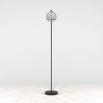 Напольный светодиодный светильник с металлическим плафоном 80492/1 черный