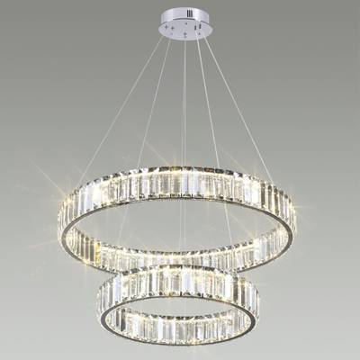 4930/60L L-VISION ODL24 611 хром/прозрачный металл/хрусталь Люстра LED 60W 4000K 7140Лм VEKIA