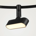 267237 Светильник 48V д/1-фазн трека DUE LED 5W 200LM 100G ЧЕРНЫЙ 3000K IP20