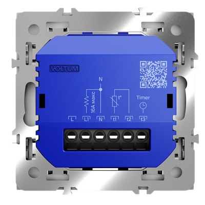 VLS070116 Терморегулятор электронный VOLTUM S70 с индикацией и датчиком, для теплого пола, (серый). (ТМ Maytoni)