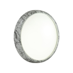 7638/DL COLOR SN 137 Светильник пластик/бел. мрамор LED 48Вт 4000K D410 IP43 MRAMO WHITE